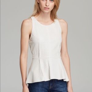 Leather Peplum Tank